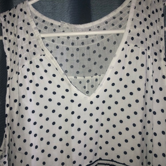 Bishop and young 100% cotton- Black and White Polka Dot Striped Dress - Picture 5 of 8